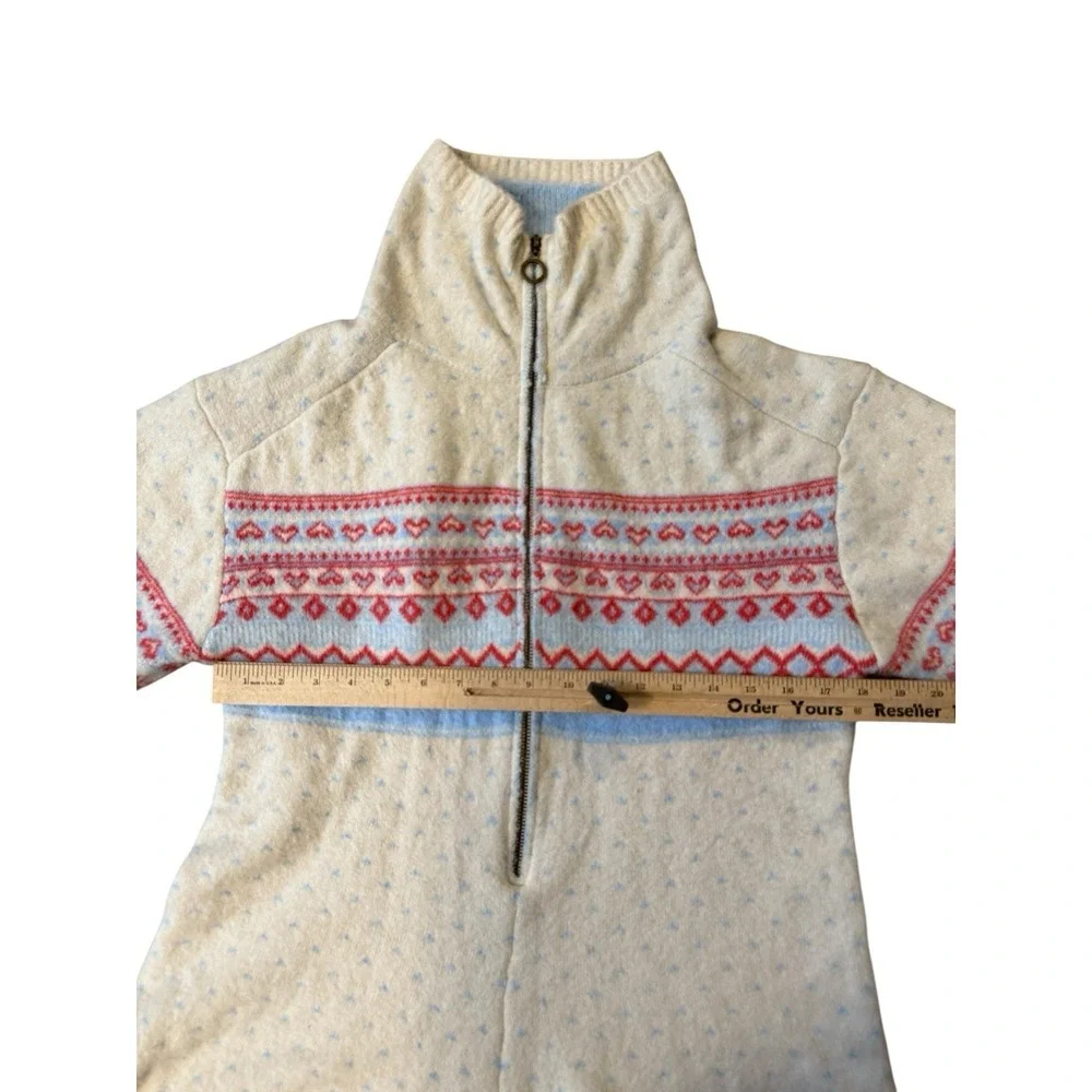 urban‎ outfitters ella louis sweater romper fair isle heart print Womens Sz Med